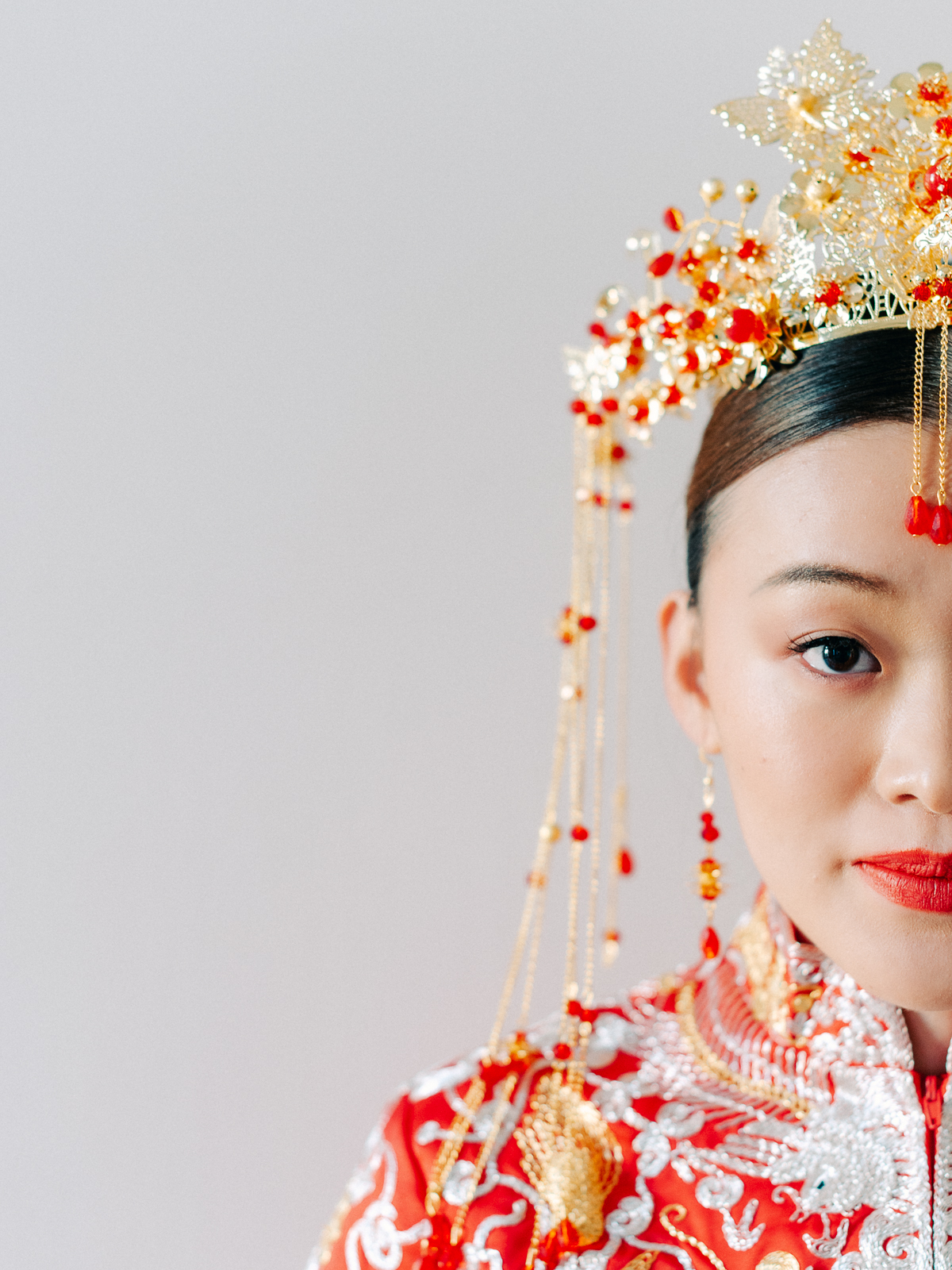 Chinese wedding makeup & hair